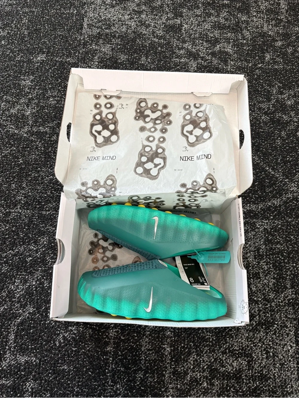 Nike Kids Teal Green Foam Slip-On Clog